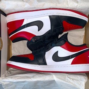 Jordan 1 low bred toe